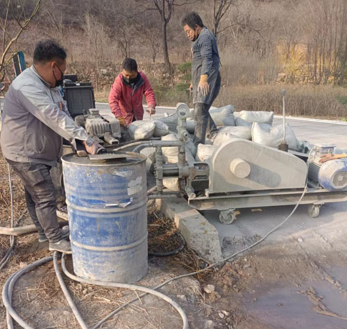 莲都路面下沉注浆